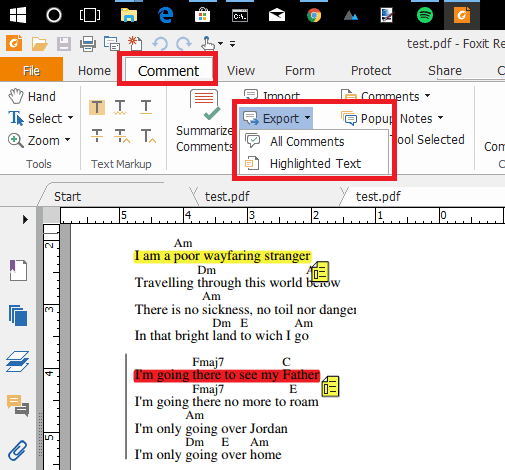 How to highlight text in pages windows